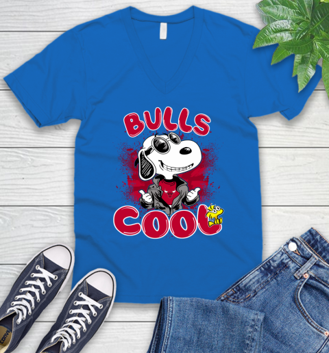 NBA Basketball Chicago Bulls Cool Snoopy Shirt V-Neck T-Shirt 5
