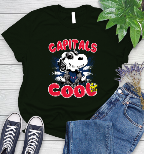 NHL Hockey Washington Capitals Cool Snoopy Shirt Women's T-Shirt 5