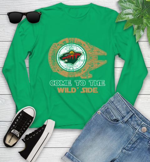 NHL Come To The Minnesota Wild Wars Hockey Sports Youth Long Sleeve 7
