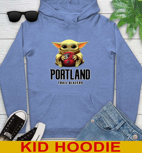 NBA Basketball Portland Trail Blazers Star Wars Baby Yoda Shirt 145