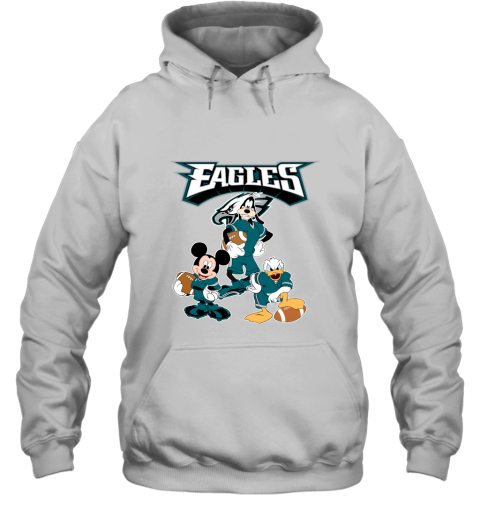 Mickey Donald Goofy The Three Philadelphia Eagles Football Shirts Hoodie