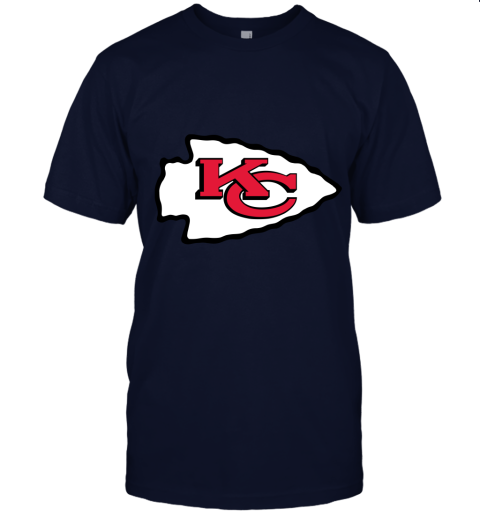 Kansas City Chiefs Line Gray Victory Arch Unisex Jersey Tee