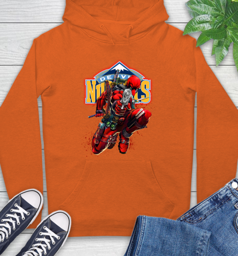 NBA Deadpool Marvel Comics Sports Basketball Denver Nuggets Hoodie 5