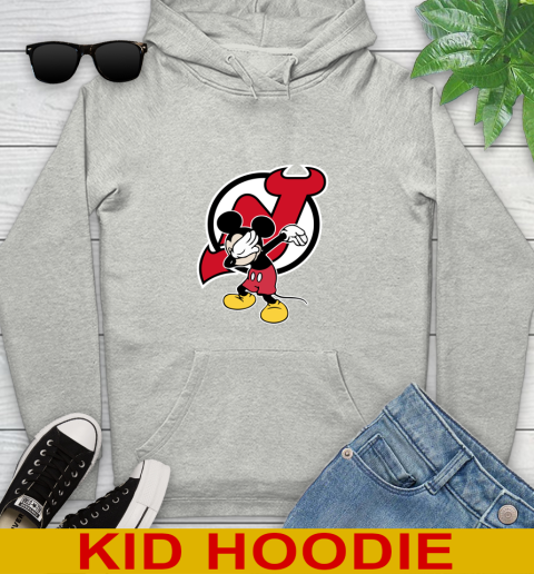 New Jersey Devils NHL Hockey Dabbing Mickey Disney Sports Youth Hoodie