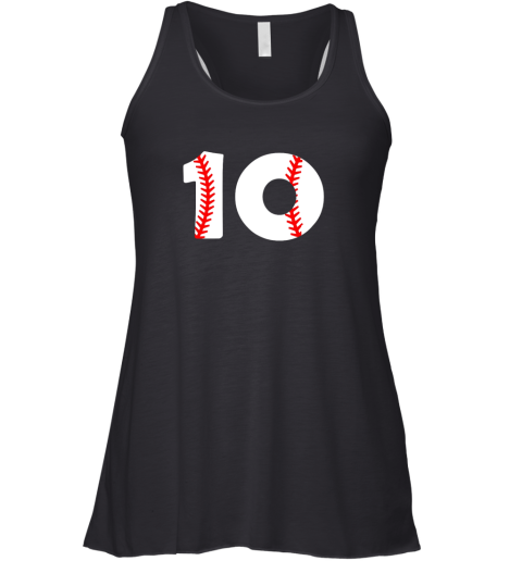 Tenth Birthday 10th BASEBALL Shirt  Number 10 Born In 2009 Racerback Tank