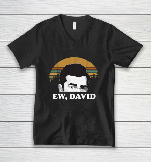 Oh My God Ew David Lover Christmas Vintage Funny V-Neck T-Shirt
