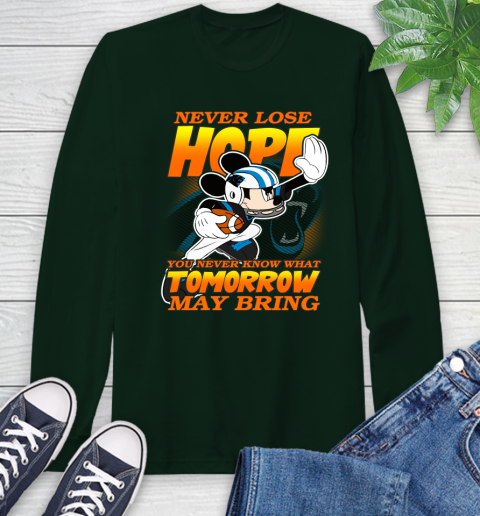 Carolina Panthers NFL Football Mickey Disney Never Lose Hope Long Sleeve T-Shirt 7