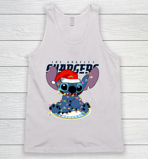 Los Angeles Chargers NFL Football noel stitch Christmas Tank Top