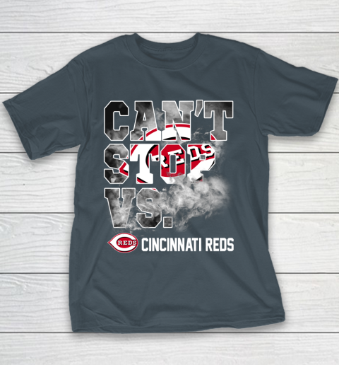 MLB Cincinnati Reds Baseball Can't Stop Vs Cincinnati Reds Youth T-Shirt 5