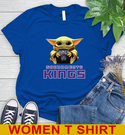 NBA Basketball Sacramento Kings Star Wars Baby Yoda Shirt 97