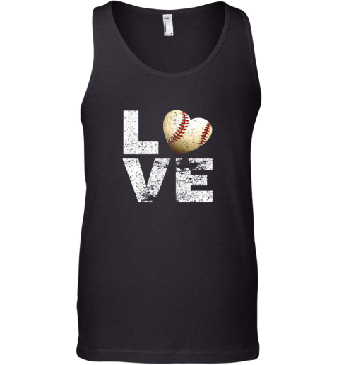 I Love Baseball Funny Gift for Baseball Fans Lovers Tank Top