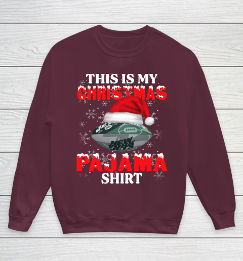 New York Jets This Is My Christmas Pajama Shirt NFL Youth Sweatshirt 4