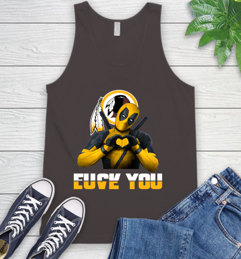 NHL Washington Redskins Deadpool Love You Fuck You Football Sports Tank Top 6