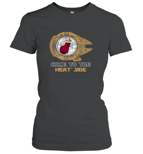 NBA Come To The Miami Heat Side Star Wars Basketball Sports Women's T-Shirt
