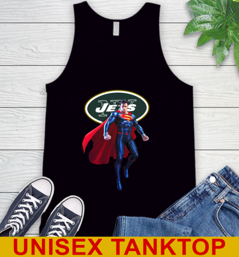 NFL Superman DC Sports Football New York Jets Tank Top 2
