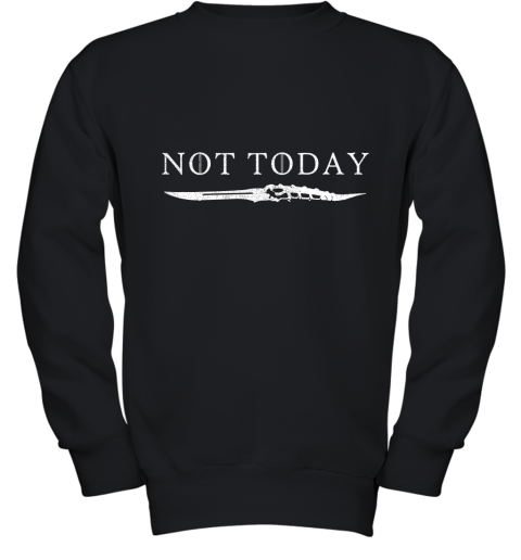 gb5u not today death valyrian dagger game of thrones shirts youth sweatshirt 47 front black