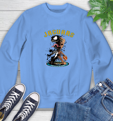 NFL Jacksonville Jaguars Football Venom Groot Guardians Of The Galaxy Sweatshirt 11
