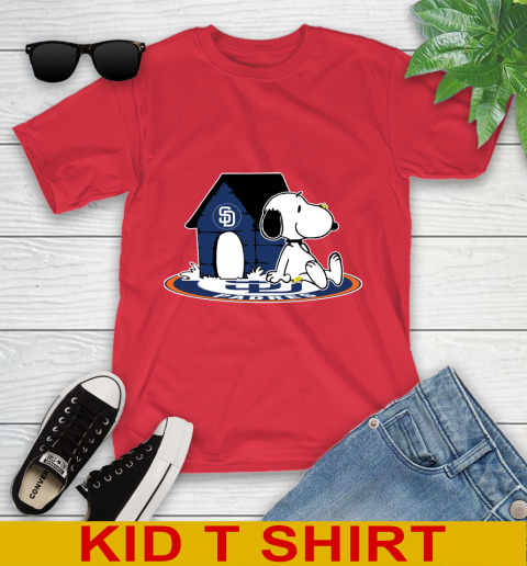 MLB Baseball San Diego Padres Snoopy The Peanuts Movie Shirt Youth T-Shirt 10