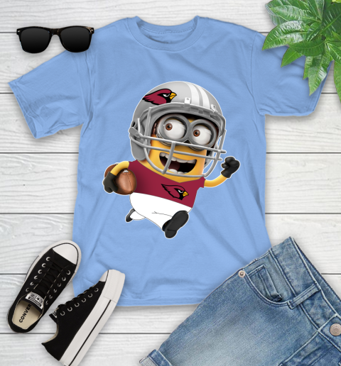 NFL Arizona Cardinals Minions Disney Football Sports Youth T-Shirt 11
