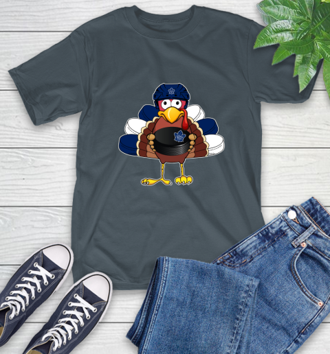 Toronto Maple Leafs Turkey Thanksgiving Day T-Shirt 9