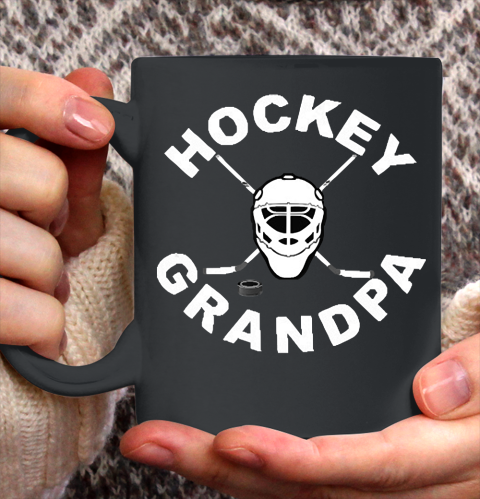 Grandpa Funny Gift Apparel  Mens Hockey Grandpa Hockey For Grandfathers Ceramic Mug 11oz