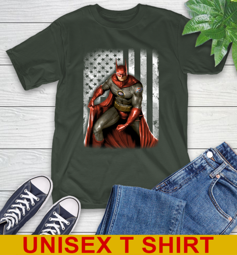 Oklahoma City Thunder NBA Basketball Batman DC American Flag Shirt T-Shirt 6