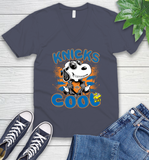 NBA Basketball New York Knicks Cool Snoopy Shirt V-Neck T-Shirt 7