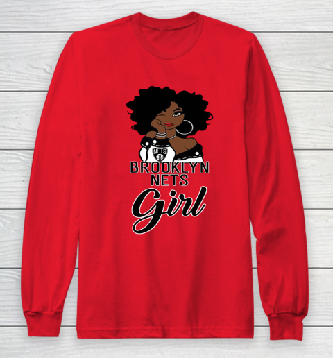 Brooklyn Nets Girl NBA Long Sleeve T-Shirt 10