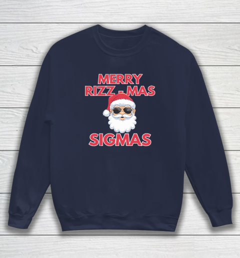 Merry Rizz Mas Sigmas Gen Alpha Middle School Christmas Sweatshirt 2
