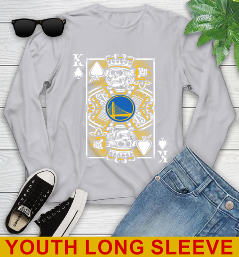 Golden State Warriors NBA Basketball The King Of Spades Death Cards Shirt Youth Long Sleeve 5