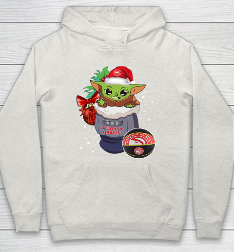 Atlanta Hawks Christmas Baby Yoda Star Wars Funny Happy NBA Hoodie 12