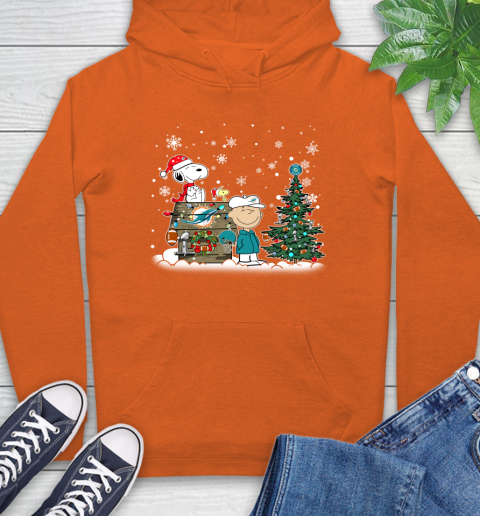 NFL Miami Dolphins Snoopy Charlie Brown Christmas Football Super Bowl Sports Hoodie 4