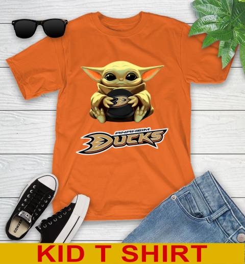 NHL Hockey Anaheim Ducks Star Wars Baby Yoda Shirt 107