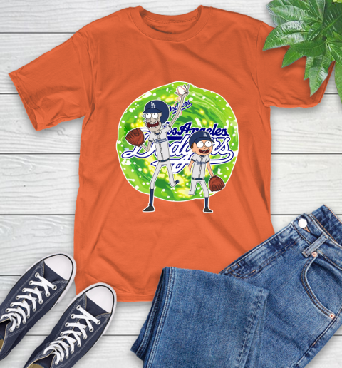 MLB Los Angeles Dodgers Rick And Morty Baseball Sports T-Shirt 5
