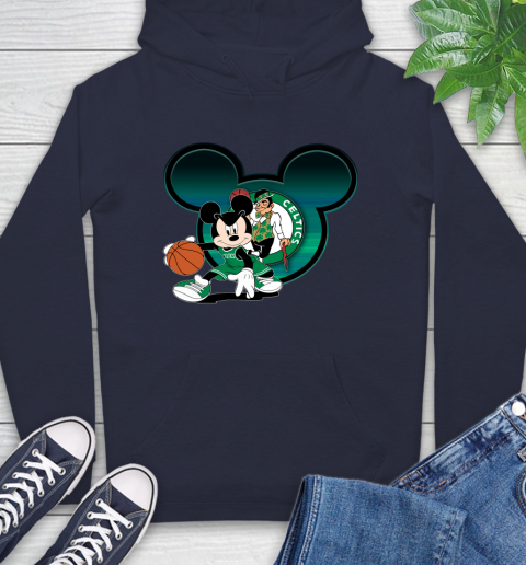 NBA Boston Celtics Mickey Mouse Disney Basketball Hoodie 4
