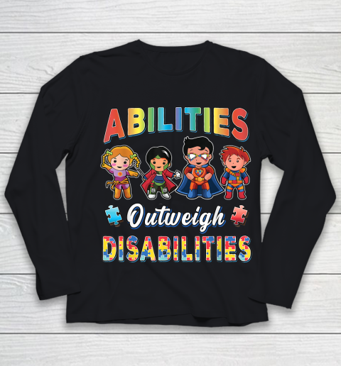 Autism Awareness Boy Abilities Youth Long Sleeve