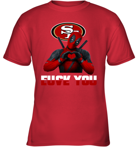 Custom Name 49ers Baseball Jersey Deadpool San Francisco 49ers