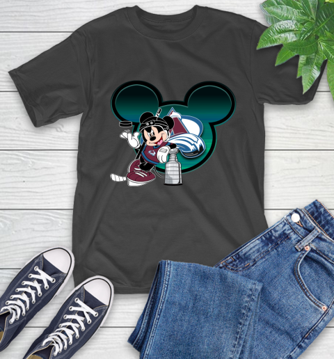 NHL Colorado Avalanche Stanley Cup Mickey Mouse Disney Hockey T Shirt T-Shirt 2