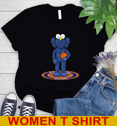 NBA Basketball Phoenix Suns Kaws Bff Blue Figure Shirt Women's T-Shirt 2