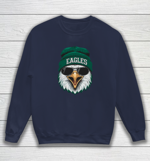 Cool Face Eagles With Sunglasses Vintage Funny Sweatshirt 2