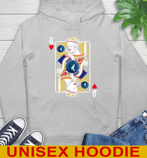 NBA Basketball Minnesota Timberwolves The Queen Of Hearts Card Shirt Hoodie 6