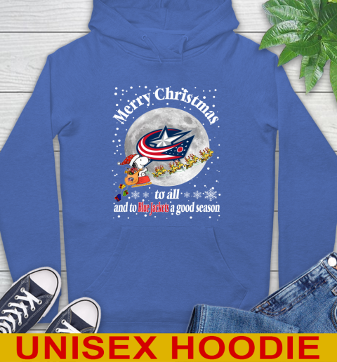 Columbus Blue Jackets Merry Christmas To All And To Blue Jackets A Good Season NHL Hockey Sports Hoodie 9