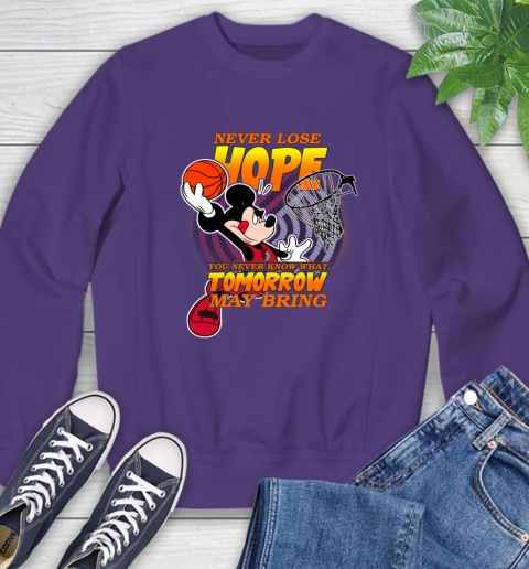 Portland Trail Blazers NBA Basketball Mickey Disney Never Lose Hope Sweatshirt 4