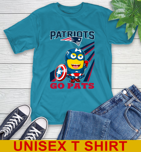 NFL Football New England Patriots Captain America Marvel Avengers Minion Shirt T-Shirt 9