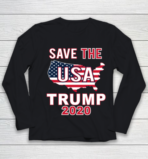Save The USA Trump 2020 Youth Long Sleeve