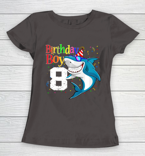 Kids 8th Birthday Boy Shark Shirts 8 Jaw Some Four Tees Boys 8 Years Old Women's T-Shirt 7