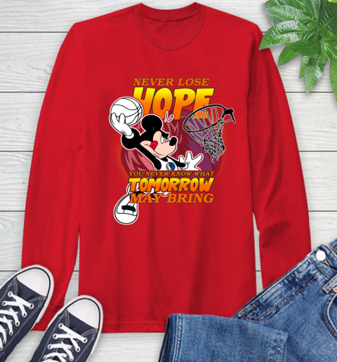 Dallas Mavericks NBA Basketball Mickey Disney Never Lose Hope Long Sleeve T-Shirt 11