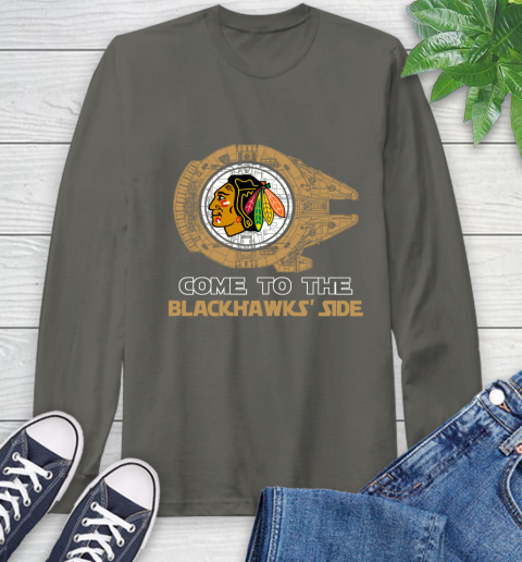 NHL Come To The Chicago Blackhawks Wars Hockey Sports Long Sleeve T-Shirt 9