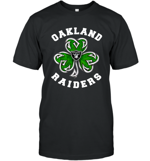 NFL Oakland Raiders Three Leaf Clover St Patrick's Day Football Sports