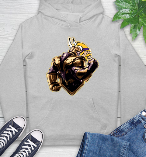 NFL Thanos Avengers Endgame Football Sports Minnesota Vikings Hoodie 6